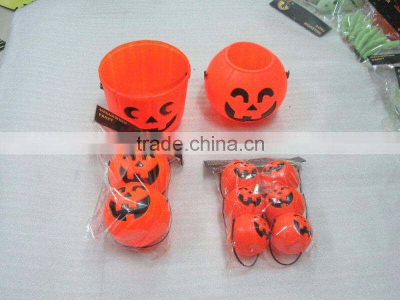 Hot sale Halloween mask Halloween pumpkin bucket lighted Halloween bucket