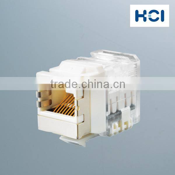 Cat6 UL 90Degree Toolless Half Shielded STP Modular Keystone Jack