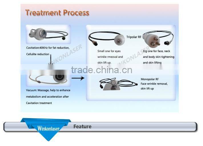 ultrasound cavitation machine fat reduction and body lifting beauty machine