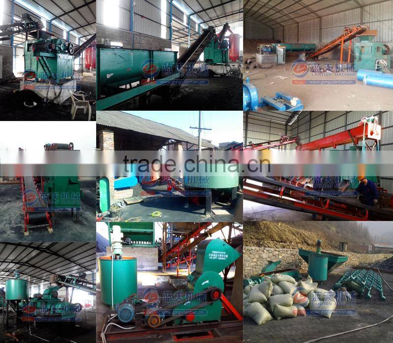 Exporting overseas popular barbecue coal making machine oval charcoal machine
