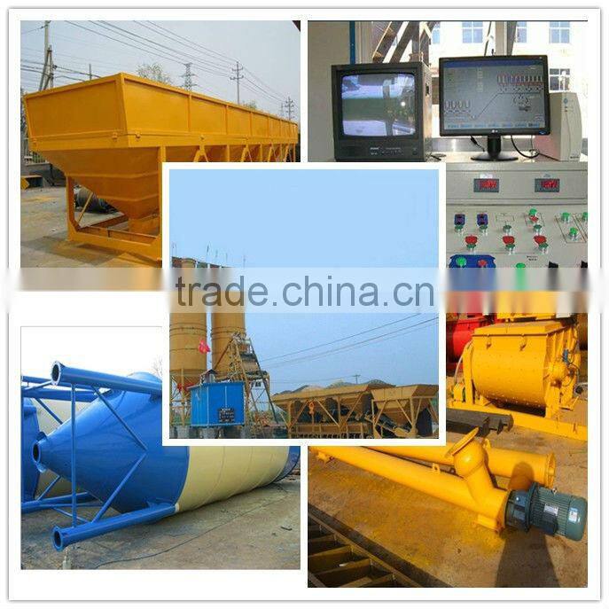 ISO certification of HZS concrete batching plant of good quality for sale