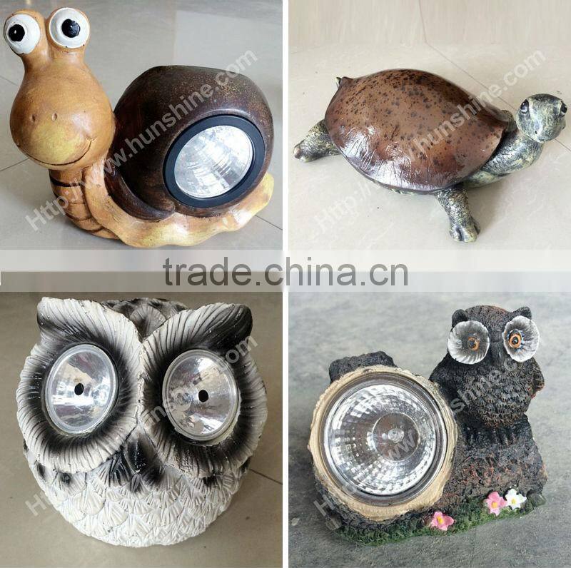 hot sale best design waterproof nice led animal shaped solar garden lights