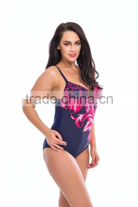 2016 new sublimation printed plus size swimwear