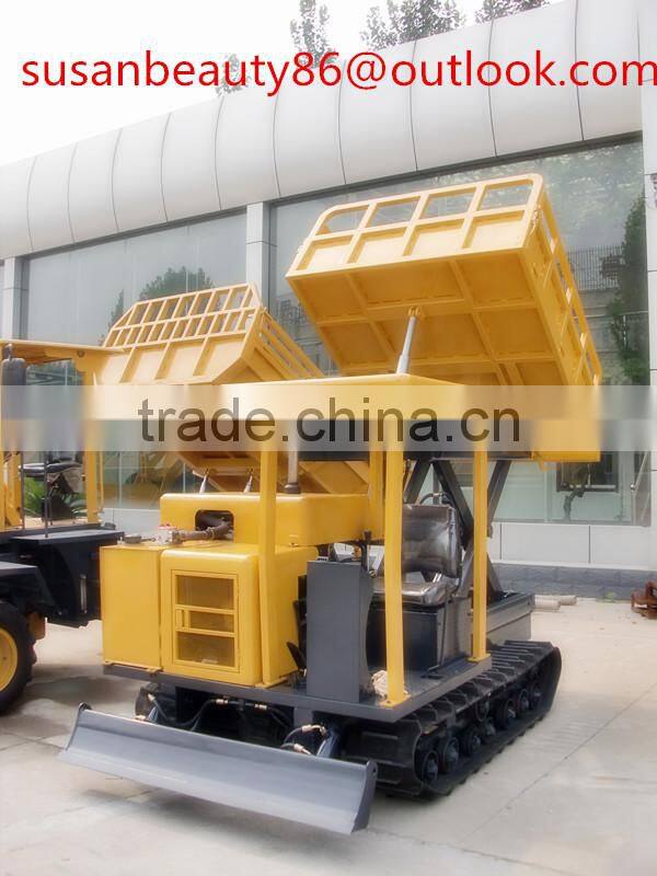 Big capacity crawler dumper rubber crawler truck