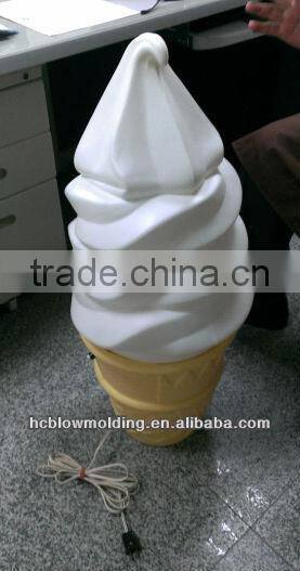 OEM Cheap Ice-Cream Plastic tank blow molding Display billboards