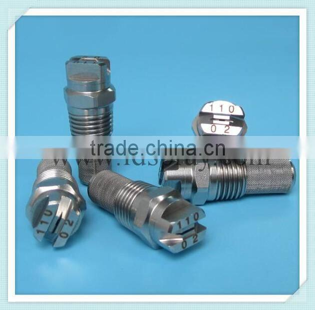 Stainless steel ss or brass or pp plastic flat fan water veejet spray nozzle
