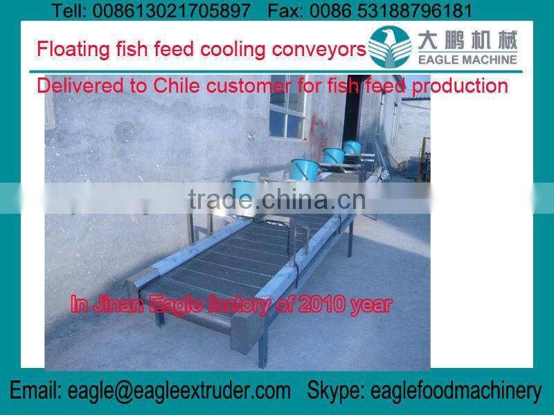 DP85 550kg floating and sinking fish feed pellet twin screw extruder processing machines to Chile
