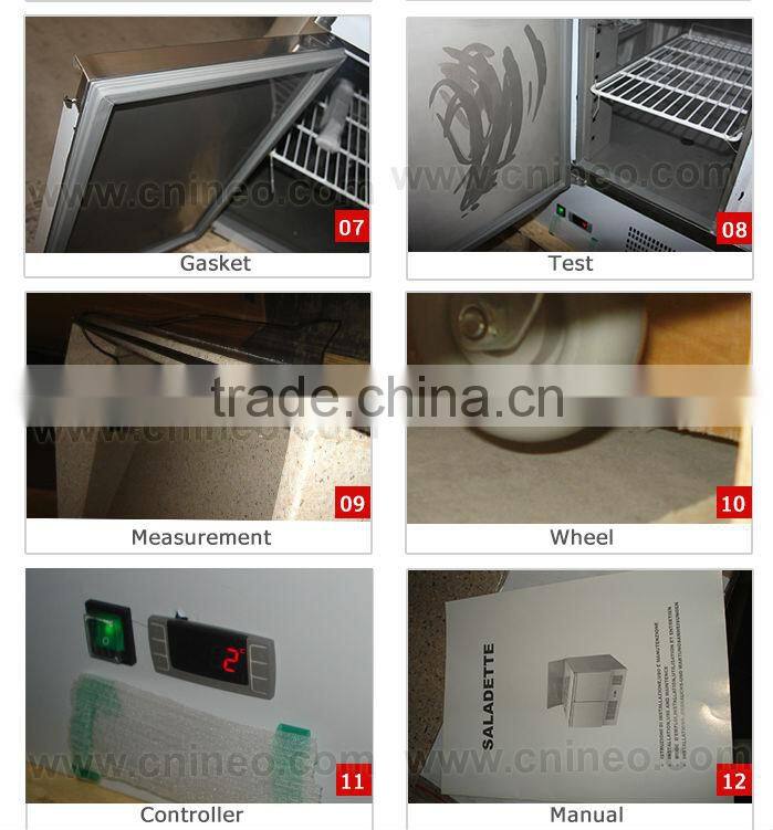 Marble Refrigerated Pizza Counter/Restaurant Counter Refrigerator/Counter Depth Refrigerator
