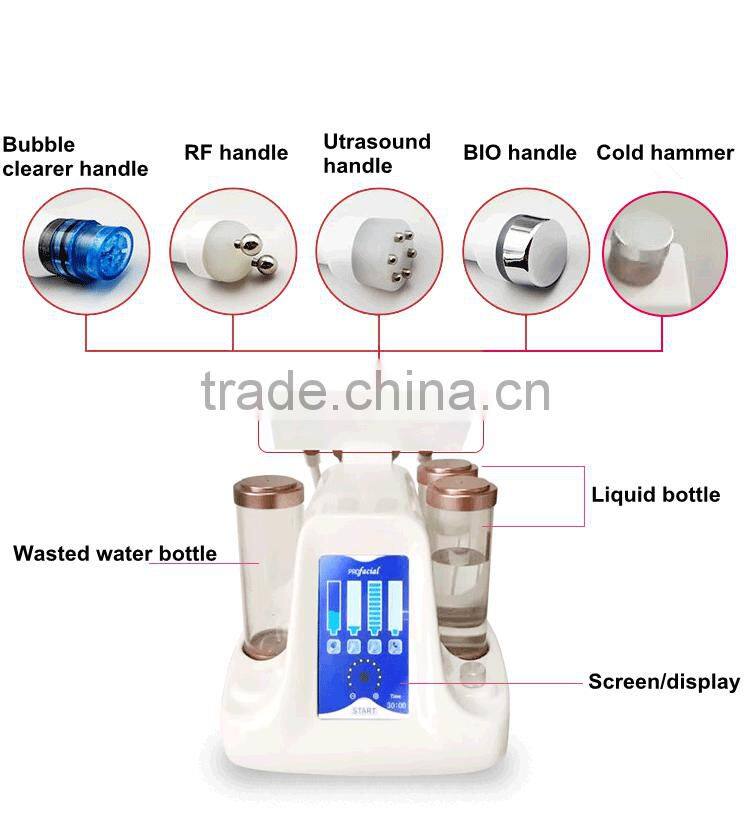 2017 Hot sale mini water peeling dermabrasion/ portable water oxygen jet peel machine
