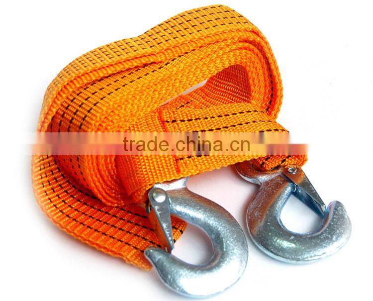 H90185 Professional auto emergency tow strap with hooks, tow rope CH-T002