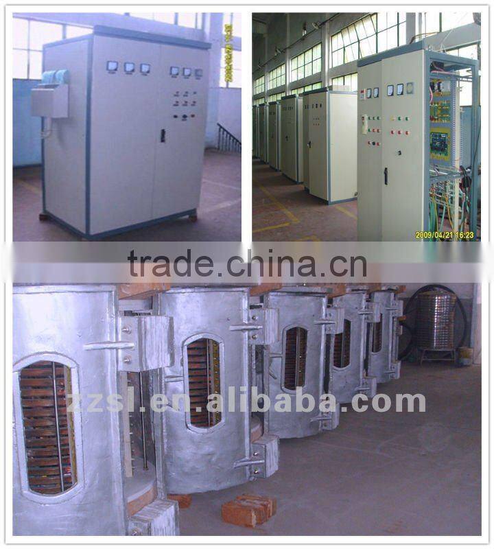 Aluminum/copper/iron induction melting furnace