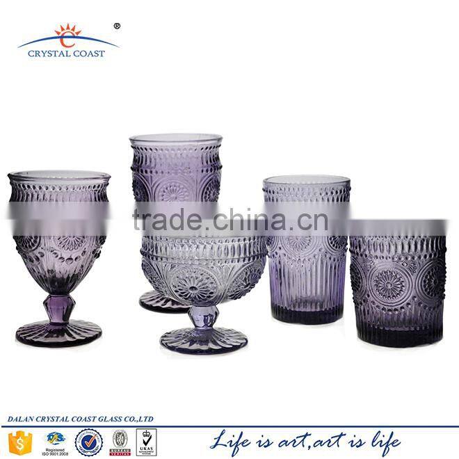 PURPLE CHAMPAGNE FLUTES; STEM GLASS CHAMPAGNE FLUTE;COLORFUL GLASS CHAMPAGNE FLUTE