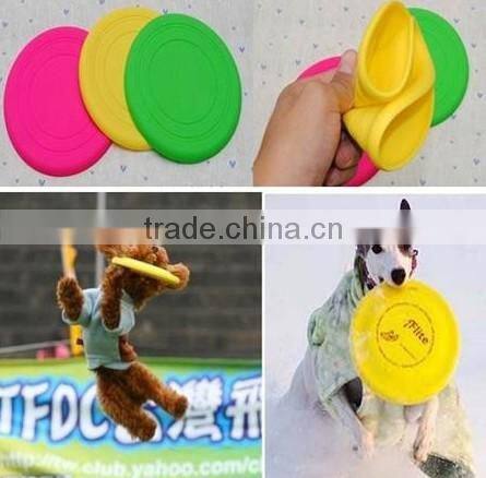 Lovely pet toy silicone flying disc, silicone Flying Saucer For Outdoor Sports,pet frisbee