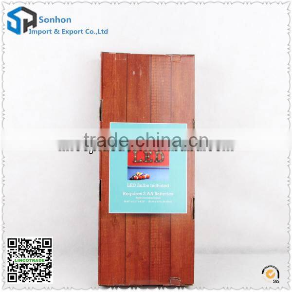 PP Hotel Letters Plastic LED Lighted / Letter" S" Decoration Lamp With 2AA Battery