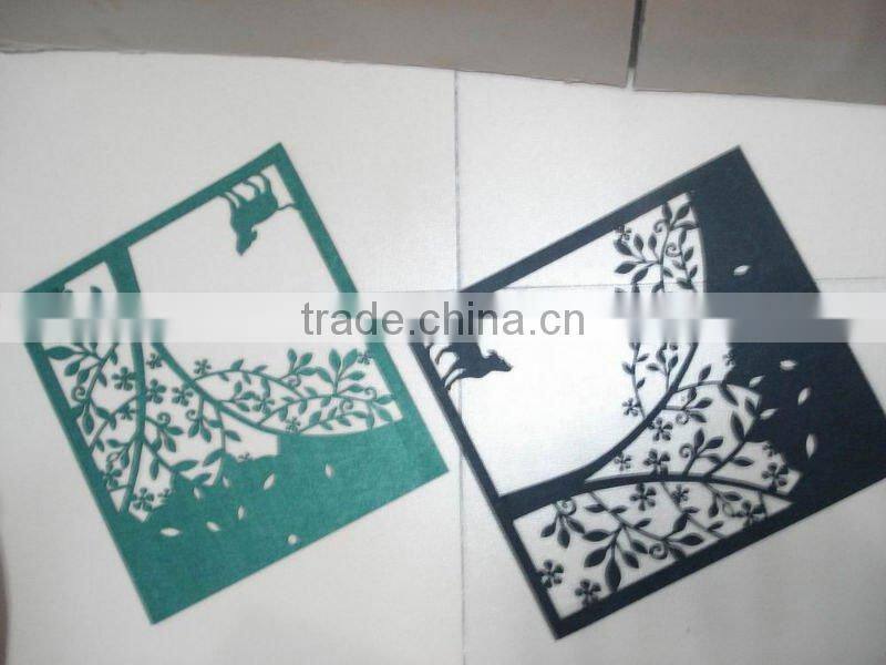 #15120609 wholesale factory direct selling Christmas snow mat, laser cut snow mat