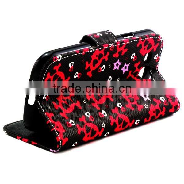 Cute Cartoon PU Leather Flip Book Stand Wallet Cover Case For Samsung Galaxy 9300