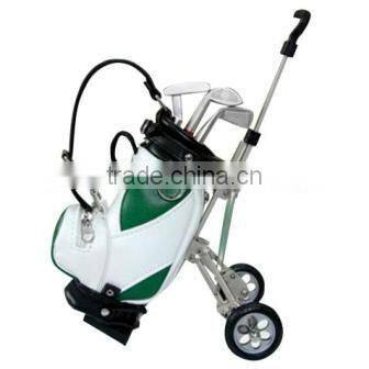 hot sale Creative Christmas gifts w/3 Pens Mini Golf Cart Pen Holder
