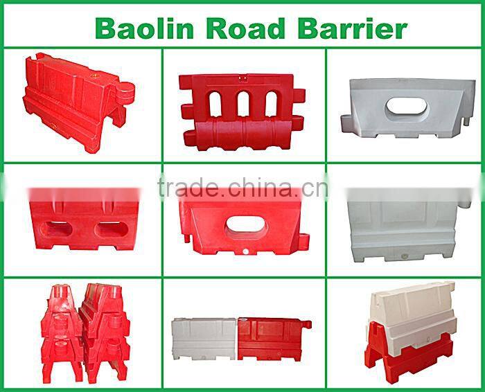 Two holes safety plastic water fill road barriers