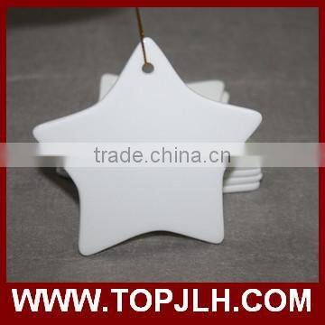 custom print ceramic sublimation blanks pendant heat press pendant