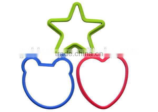 Heart & star shape 100% food grade Silicone Egg Fired Mold
