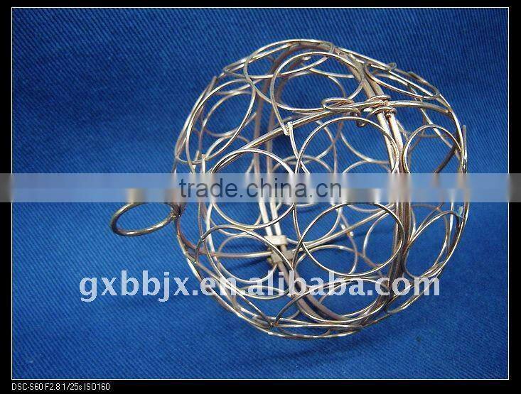 Cuprous iron decorative crafting ball set of two