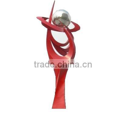 Large modern sculpture stainless steel balls