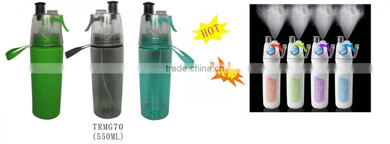 600ml Flip Straw Sports Insulated Hydration Mist N Sip Water Bottle