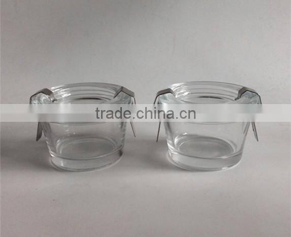 Wholesale 70 ml small transparent glass bowl with clip lid,glassware