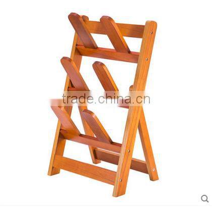 2017 Hot selling wooden folding shoe rack