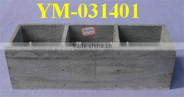 mini wooden candlestick holder with glass