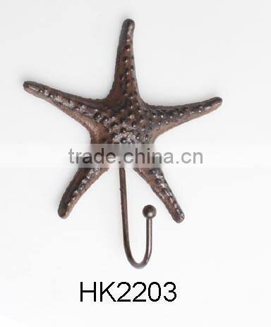 cast iron wall star hooks