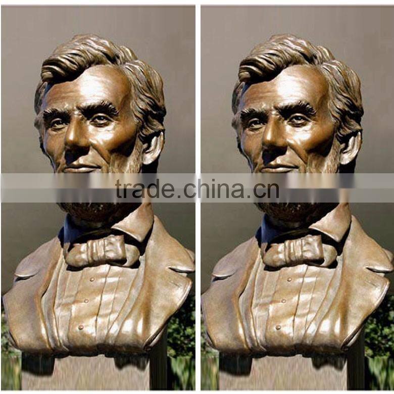 famous Bronze casting president Lincoln bust statue