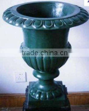 cast iron flowerpot, garden flowerpot, decorative flowerpot