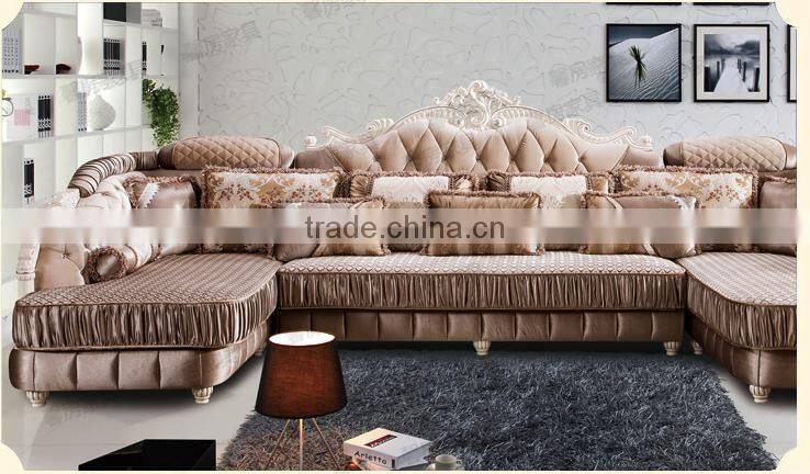 M512 High quality noble antique design European Style Italy living room corner sofa