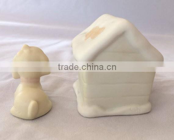 Precious Moments Sugar Town Sugar and her Doghouse figurines