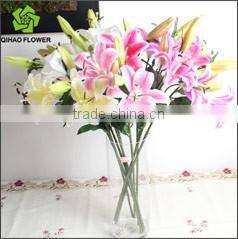 Home table decorative silk artificial big flower phalaenopsis