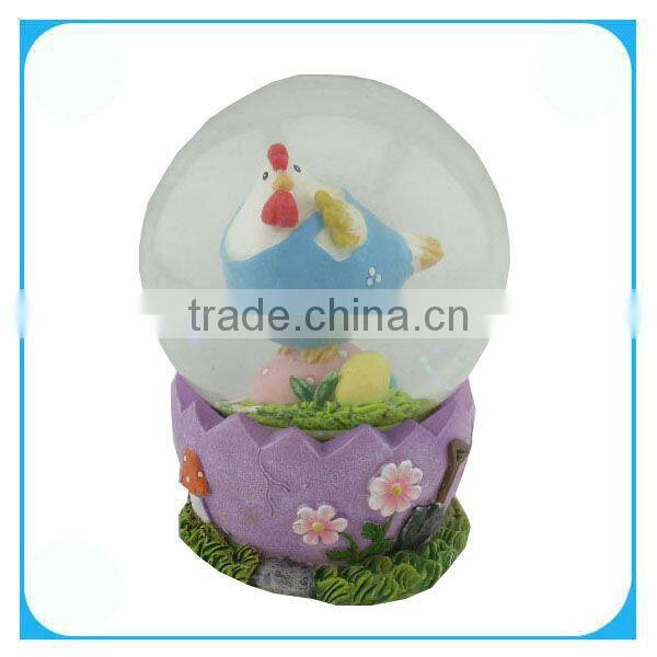 Easter Decor Resin And Glass Christmas Globe Water