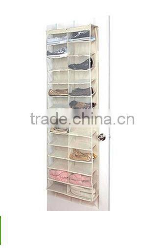 26 Pocket hanging over the door Shoe Storage with 3 hooks