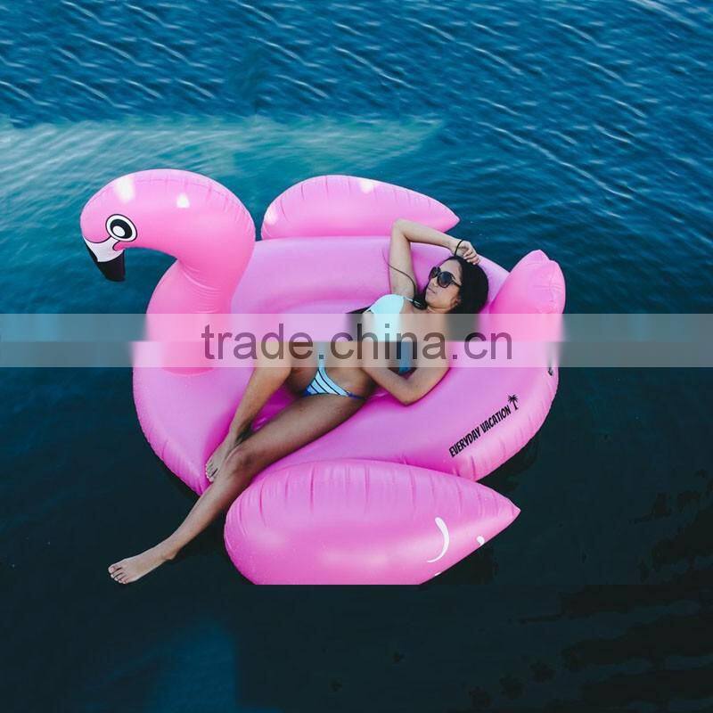 2017 fashion pool toys leasure giant inflatable swimming pool float flamingo swan pool flaoting and swim ring for water games