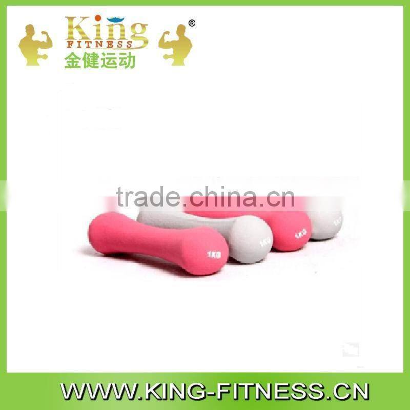 Colored Rubber Weight Plate Dumbbell