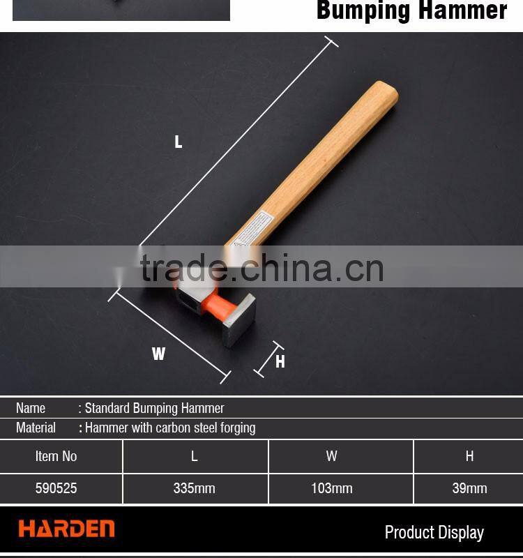 Professional Standard 45 Carbon Steel 370mm Bumping Hammer With Hickory Handle