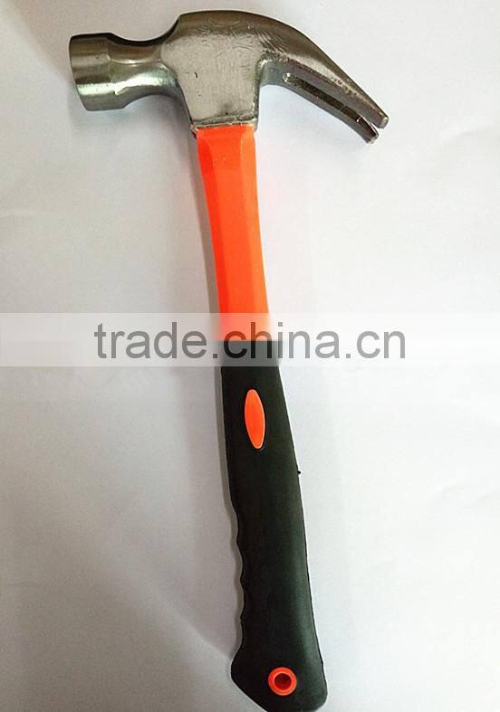Hand Tool Claw Hammer with Rubber Handle
