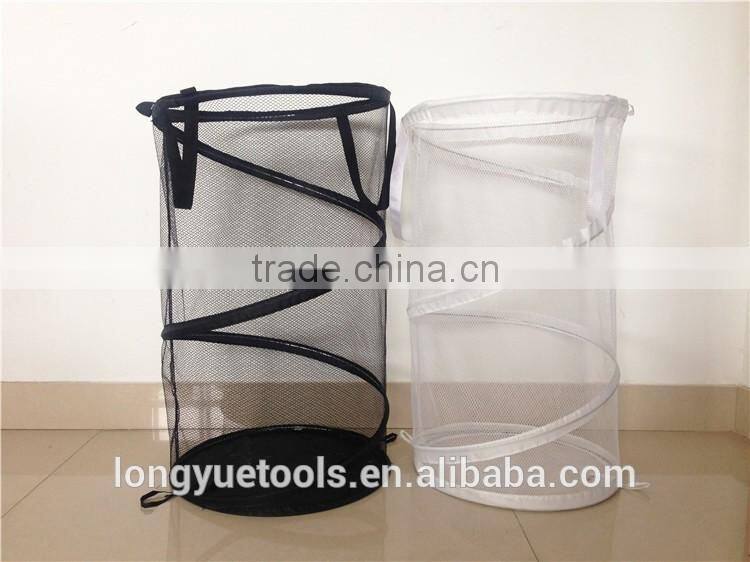 High quality durable round net collapsible laundry basket
