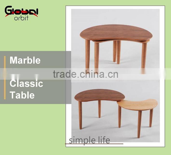 High Quality Living Room Furniture Side Modern Wooden Glass Coffee Table