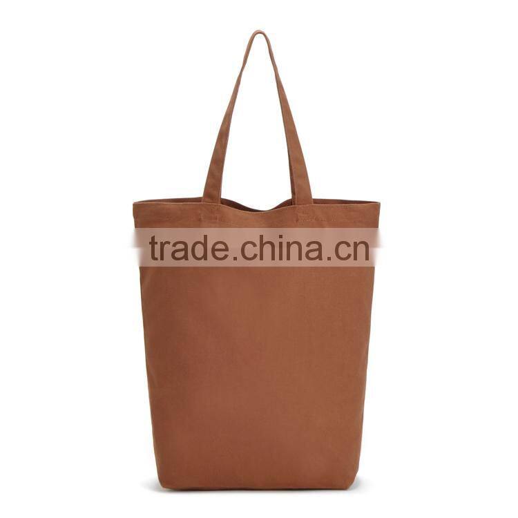 OEM Customized LOGO Fashion Solid 12OZ Canvas Tote Shopping Bag,Custom Size And Color FH069