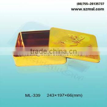 rectangular tin mooncake can