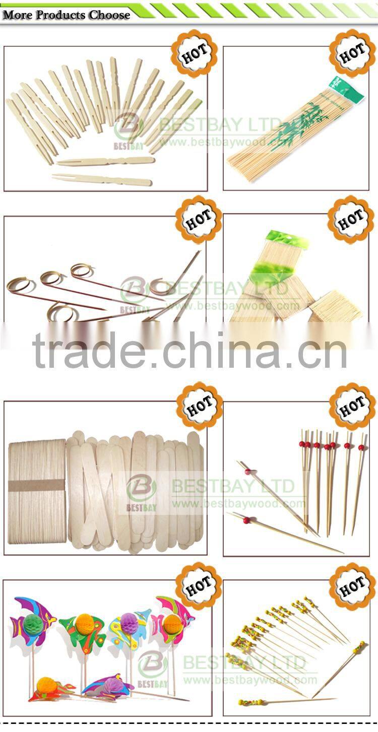 Natural bamboo toothpicks made in China
