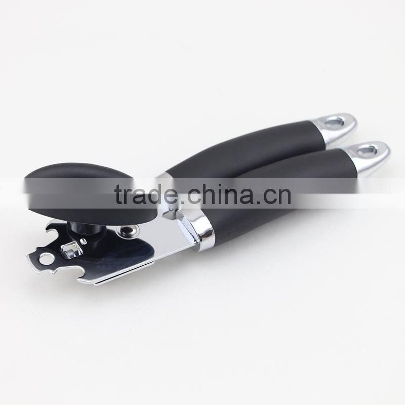 High Quality Multi Stainless Steel Can Opener with Black Handle