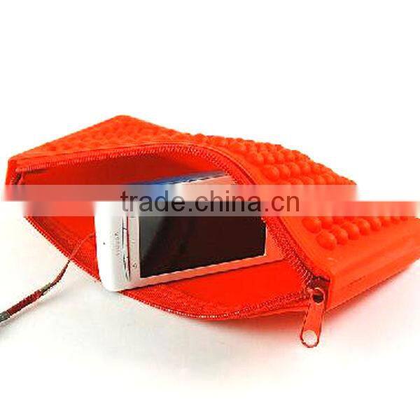 Rectangle shape zipper coin bag