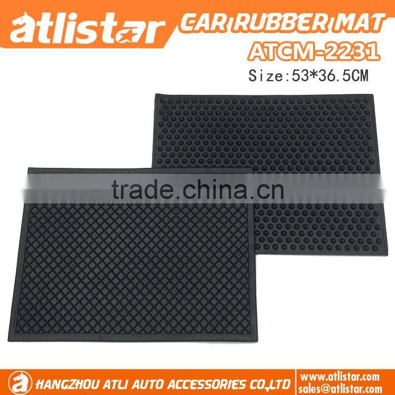 rubber Car floor Mats With Non Skid Design No Smell one pcs single